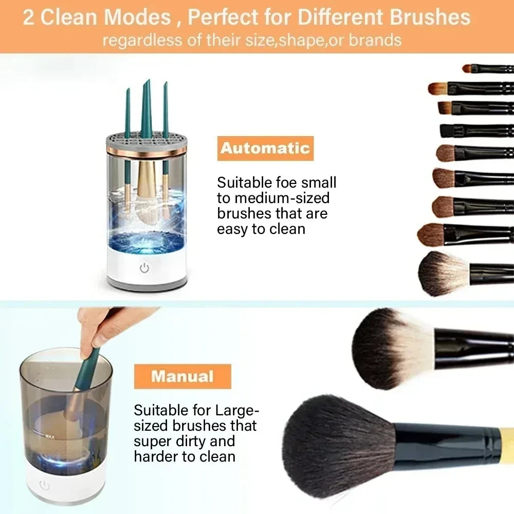 Electric Automatic Makeup Brush Cleaner
